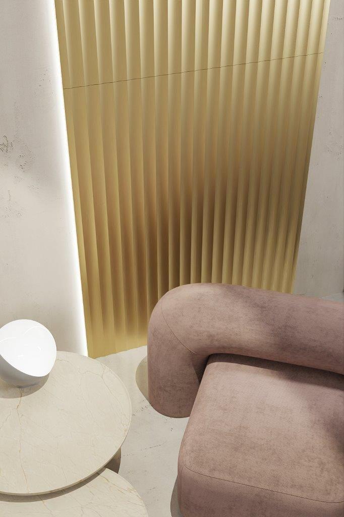 Decorative 3D Textured Feature Wall Panels in Gold Finish with DIAMOND Design Continuous Pattern-Distinct Designs (London) Ltd