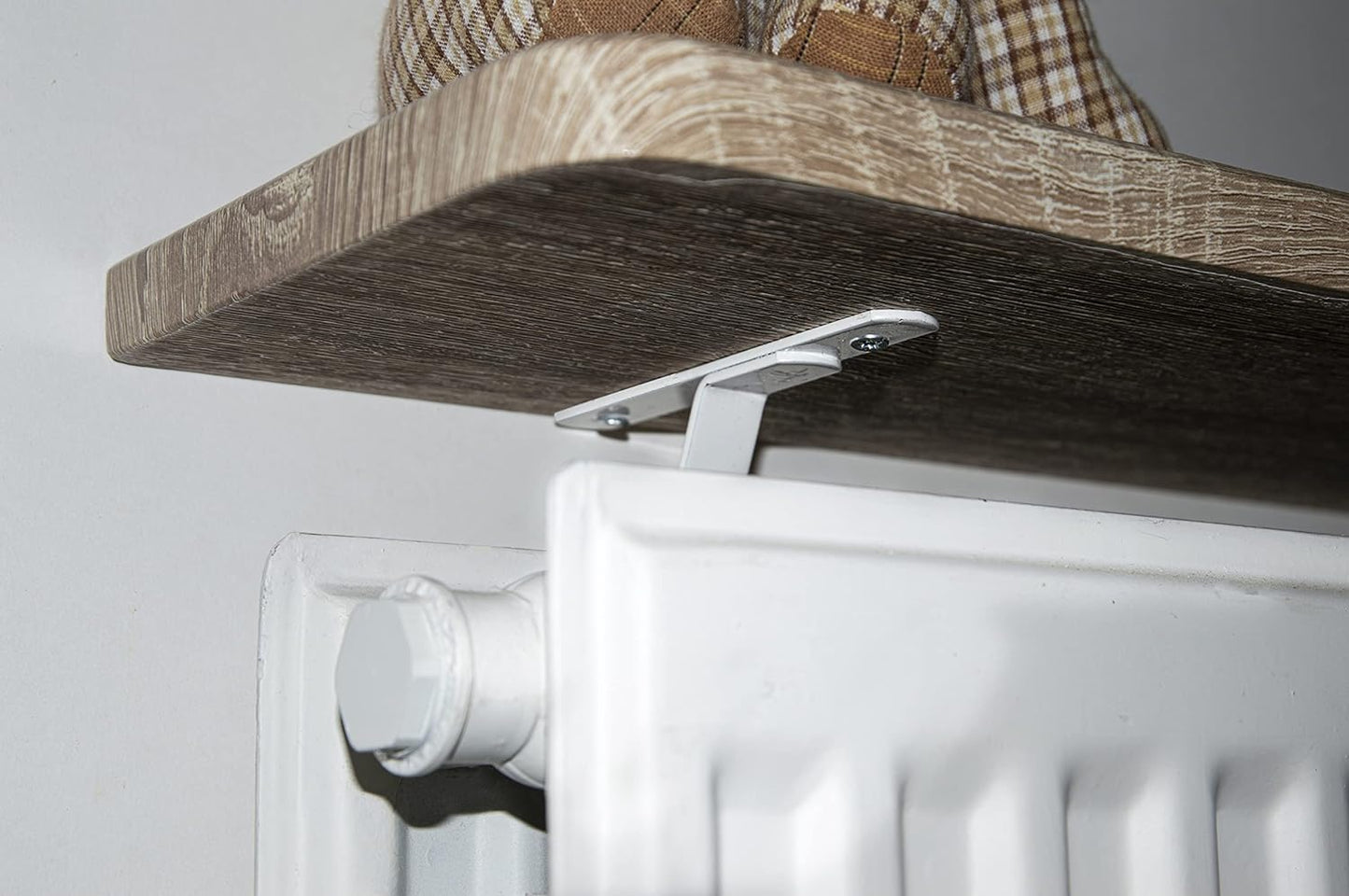 Light Oak Radiator Shelf 90x15x1.8cms laminated with fixings included-Distinct Designs (London) Ltd