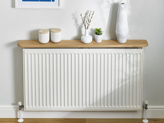 Easy Fit Radiator Shelf Brackets Drill Free Installation White Coated Steel Fitting Pk 2-Distinct Designs (London) Ltd