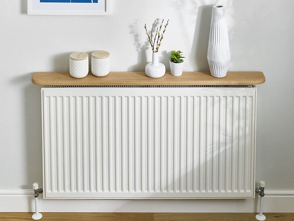 Easy Fit Radiator Shelf Brackets Drill Free Installation White Coated Steel Fitting Pk 2-Distinct Designs (London) Ltd