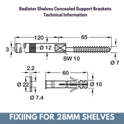 Made to Measure Rounded Radiator Top Shelf Windowsill made with strong 1.8cm thickness material-Distinct Designs (London) Ltd