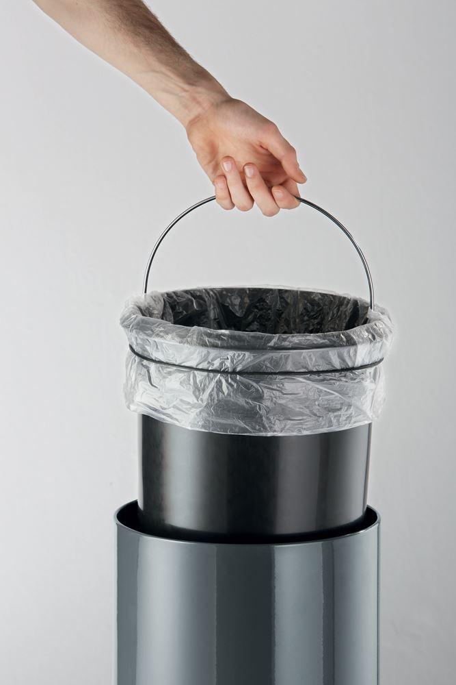 Round Pedal Waste Rubbish Bin with Smooth Silent Close Lid 5L,12L or 20L in Powder Coated Metal-Distinct Designs (London) Ltd