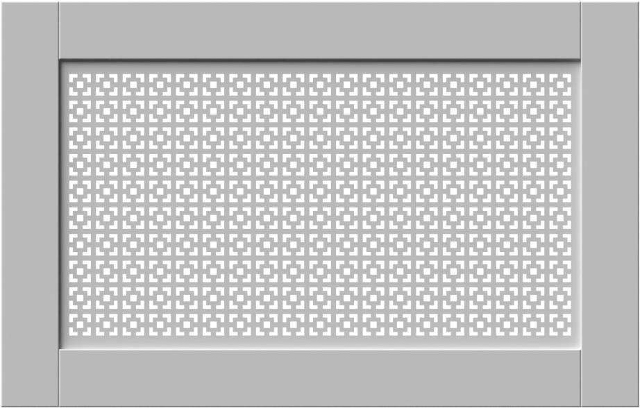 Elegant White Radiator Heater Covers with Classic CUBE decorative grille screening panel design-70x110cm-Distinct Designs (London) Ltd
