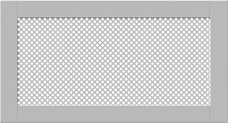 SALE Elegant White Removable Radiator Heater Covers with Classic DIAMOND decorative grille screen panel-70x110cm-Distinct Designs (London) Ltd