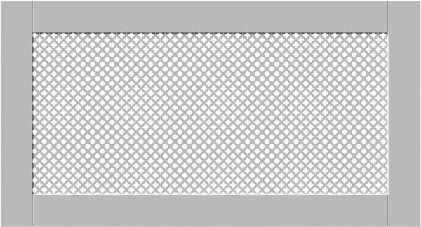 SALE Elegant White Removable Radiator Heater Covers with Classic DIAMOND decorative grille screen panel-70x110cm-Distinct Designs (London) Ltd