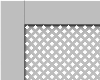 SALE Elegant White Removable Radiator Heater Covers with Classic DIAMOND decorative grille screen panel-70x110cm-Distinct Designs (London) Ltd