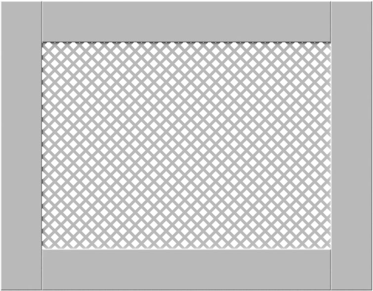 SALE Elegant White Removable Radiator Heater Covers with Classic DIAMOND decorative grille screen panel-70x110cm-Distinct Designs (London) Ltd