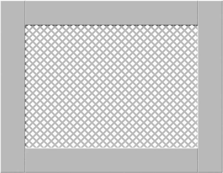 Classic White Floating Radiator Heater Covers with Elegant DIAMOND decorative grille screen panel-70x110cm-Distinct Designs (London) Ltd