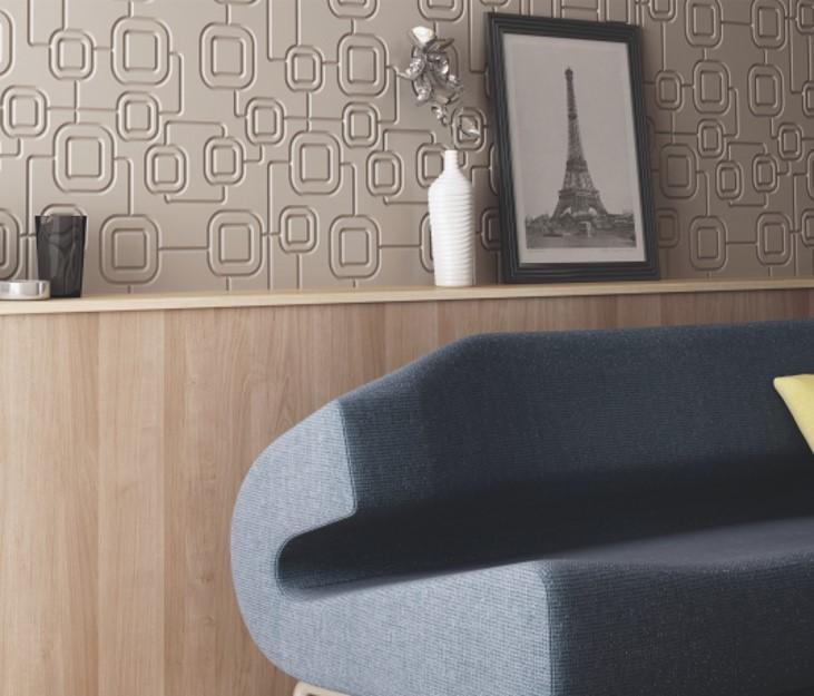 Decorative 3D Textured Feature Wall Panels with Geometric SATURN Design-LightGray-4 x 60x60cm / 23x23"-Distinct Designs (London) Ltd