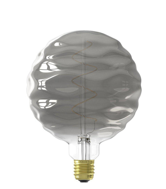 Vintage Oversized WAVE GLOBE LED Bulb for Display Table Desk Pendant Light Fixtures-XL-Titanium-Distinct Designs (London) Ltd