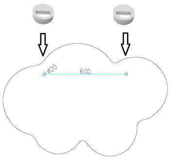 Kids CLOUDS design decorative board wall panel for Children’s Bedroom Nursery Playroom-Distinct Designs (London) Ltd