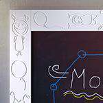 Kids Magnetic Blackboard chalkboard with BALLOONS frame design for Children’s Bedroom Playroom-Distinct Designs (London) Ltd