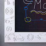 Kids Magnetic Blackboard chalkboard with CARS frame design for Children’s Bedroom Nursery Playroom-Distinct Designs (London) Ltd