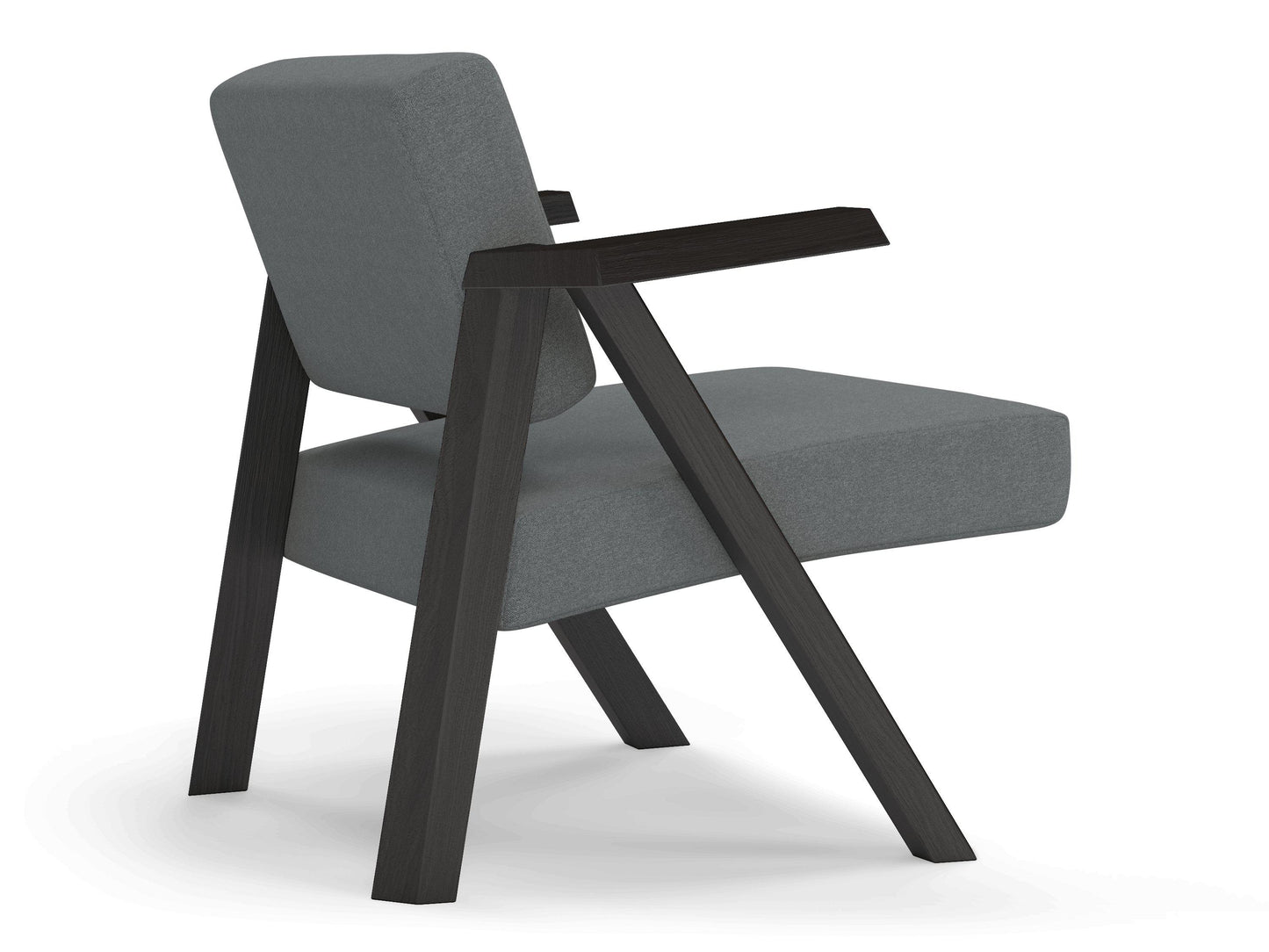 Classic Mid-century Design Armchair in Seaspray Blue Fabric-Distinct Designs (London) Ltd