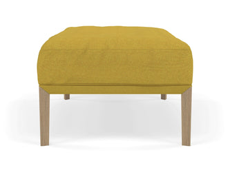 Modern Pouffe Footstool Ottoman Rectangular Seat 103x65cm in Vibrant Mustard Yellow Fabric-Distinct Designs (London) Ltd