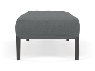 Modern Pouffe Footstool Ottoman Rectangular Seat 103x65cm in Sea Spray Blue Fabric-Distinct Designs (London) Ltd