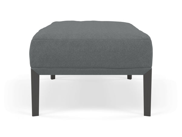 Modern Pouffe Footstool Ottoman Rectangular Seat 103x65cm in Sea Spray Blue Fabric-Distinct Designs (London) Ltd