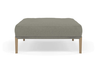 Modern Pouffe Footstools Ottomans Square Seat 103x103cm in Silver Grey Fabric-Distinct Designs (London) Ltd