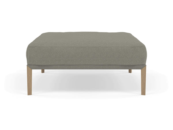 Modern Pouffe Footstools Ottomans Square Seat 103x103cm in Silver Grey Fabric-Distinct Designs (London) Ltd