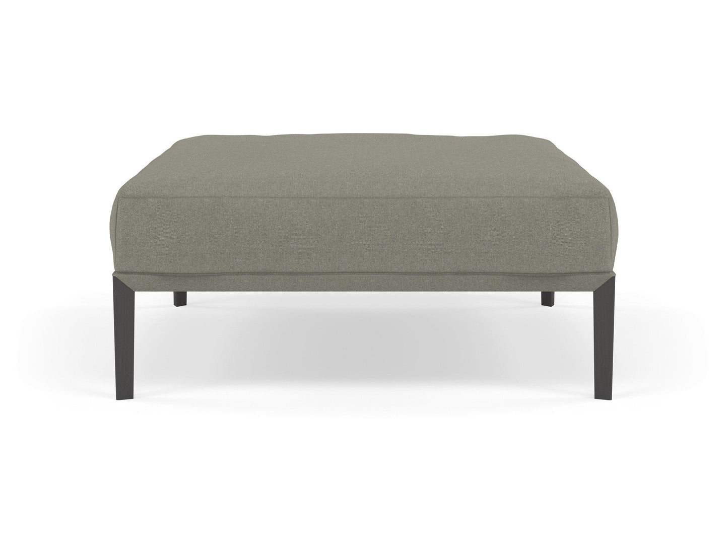 Modern Pouffe Footstools Ottomans Square Seat 103x103cm in Silver Grey Fabric-Distinct Designs (London) Ltd
