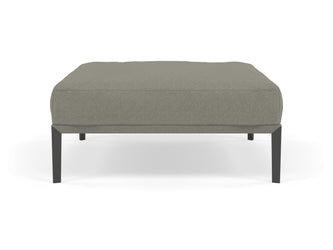 Modern Pouffe Footstools Ottomans Square Seat 103x103cm in Silver Grey Fabric-Distinct Designs (London) Ltd