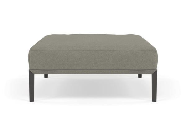 Modern Pouffe Footstools Ottomans Square Seat 103x103cm in Silver Grey Fabric-Distinct Designs (London) Ltd