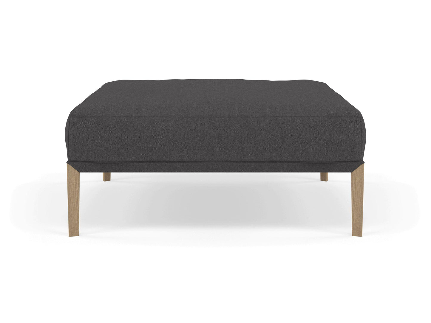 Modern Pouffe Footstools Ottomans Square Seat 103x103cm in Slate Grey Fabric-Distinct Designs (London) Ltd