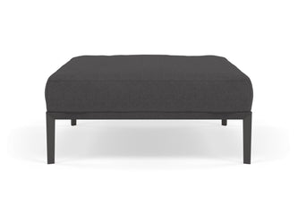 Modern Pouffe Footstools Ottomans Square Seat 103x103cm in Slate Grey Fabric-Distinct Designs (London) Ltd