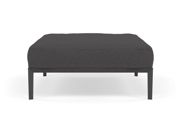 Modern Pouffe Footstools Ottomans Square Seat 103x103cm in Slate Grey Fabric-Distinct Designs (London) Ltd