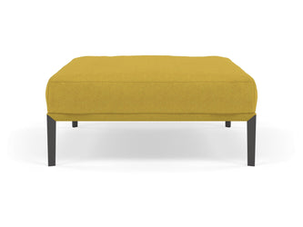 Modern Pouffe Footstools Ottomans Square Seat 103x103cm in Vibrant Mustard Yellow Fabric-Distinct Designs (London) Ltd