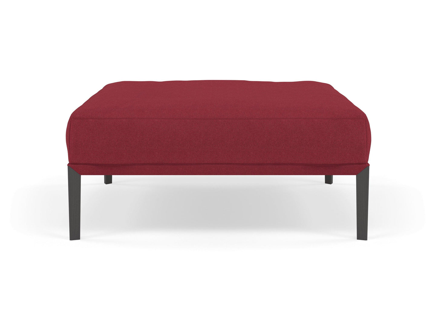 Modern Pouffe Footstools Ottomans Square Seat 103x103cm in Rasberry Red FAbric-Distinct Designs (London) Ltd
