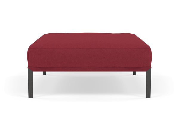 Modern Pouffe Footstools Ottomans Square Seat 103x103cm in Rasberry Red FAbric-Distinct Designs (London) Ltd