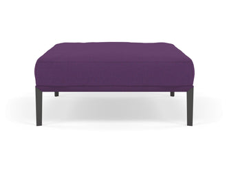 Modern Pouffe Footstool Ottoman Square Seat 103x103cm in Deep Purple Fabric-Distinct Designs (London) Ltd