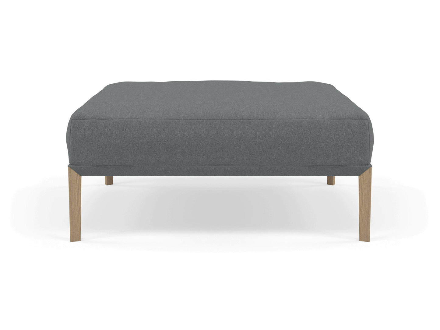 Modern Pouffe Footstools Ottomans Square Seat 103x103cm in Sea Spray Blue Fabric-Distinct Designs (London) Ltd