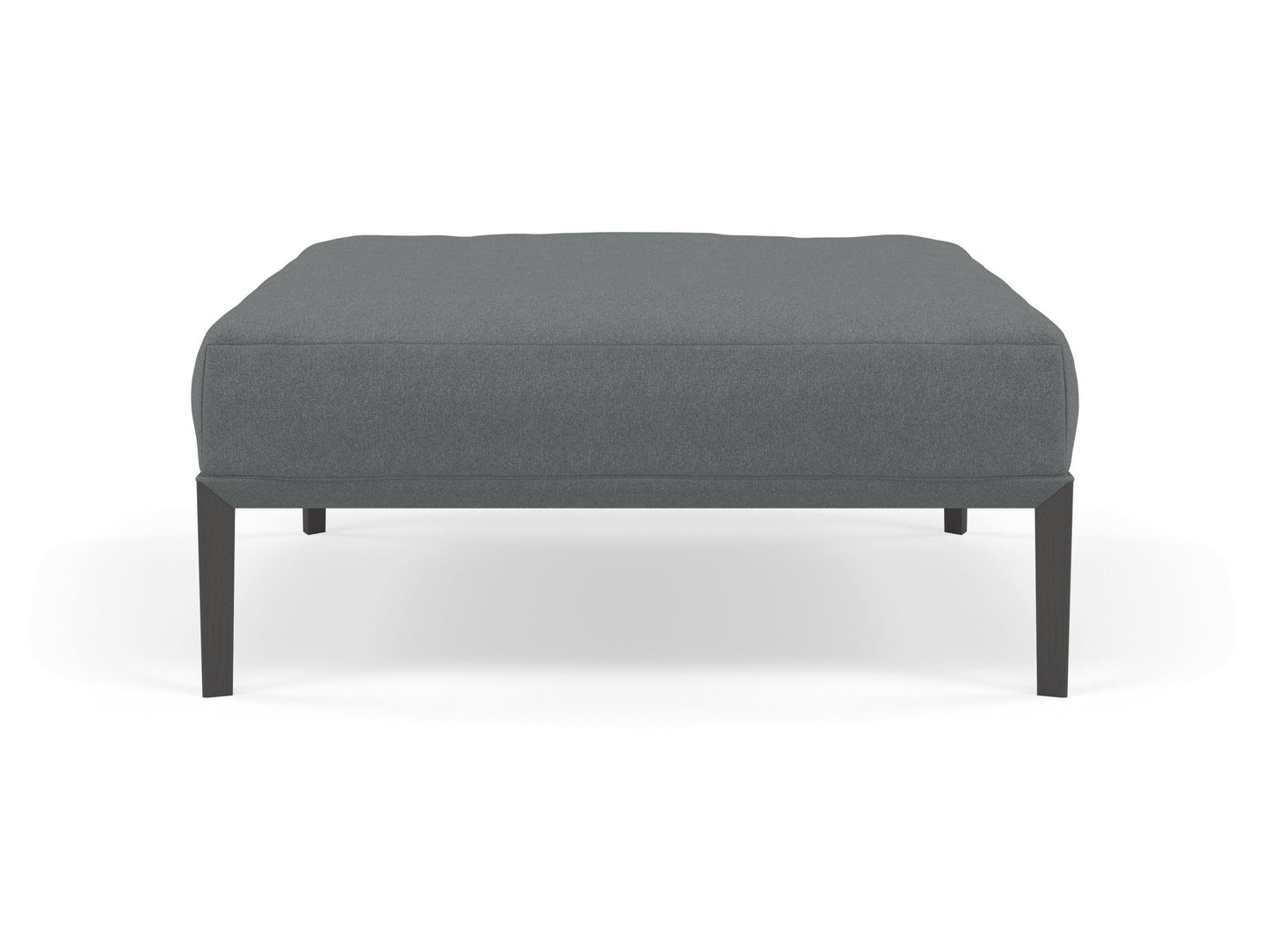 Modern Pouffe Footstools Ottomans Square Seat 103x103cm in Sea Spray Blue Fabric-Distinct Designs (London) Ltd