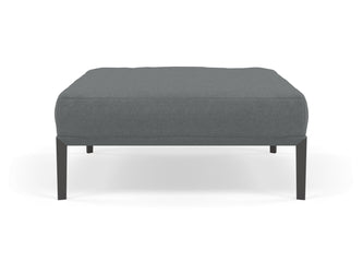 Modern Pouffe Footstools Ottomans Square Seat 103x103cm in Sea Spray Blue Fabric-Distinct Designs (London) Ltd