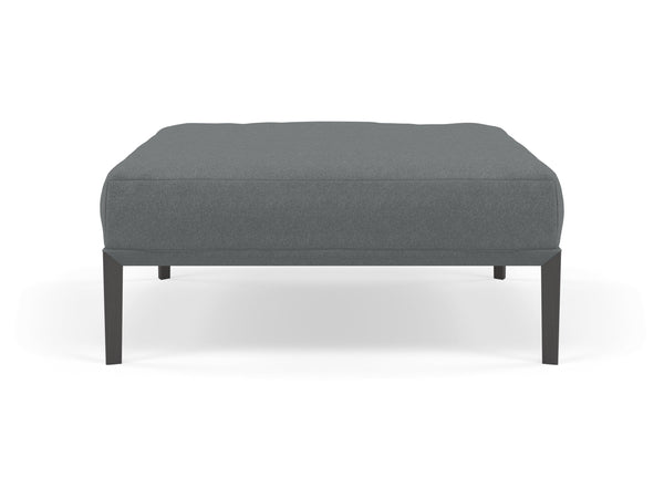 Modern Pouffe Footstools Ottomans Square Seat 103x103cm in Sea Spray Blue Fabric-Distinct Designs (London) Ltd