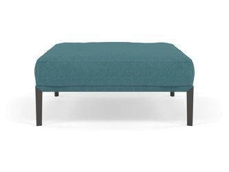 Modern Pouffe Footstools Ottomans Square Seat 103x103cm in Teal Blue Fabric-Distinct Designs (London) Ltd