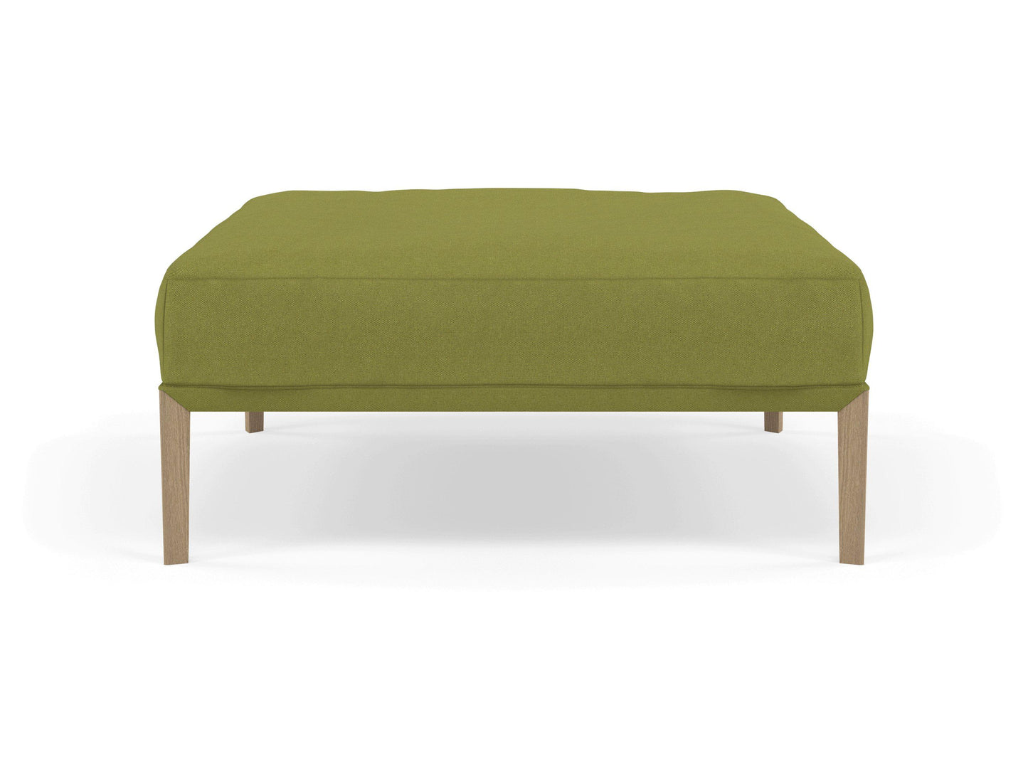 Modern Pouffe Footstools Ottomans Square Seat 103x103cm in Lime Green Fabric-Distinct Designs (London) Ltd