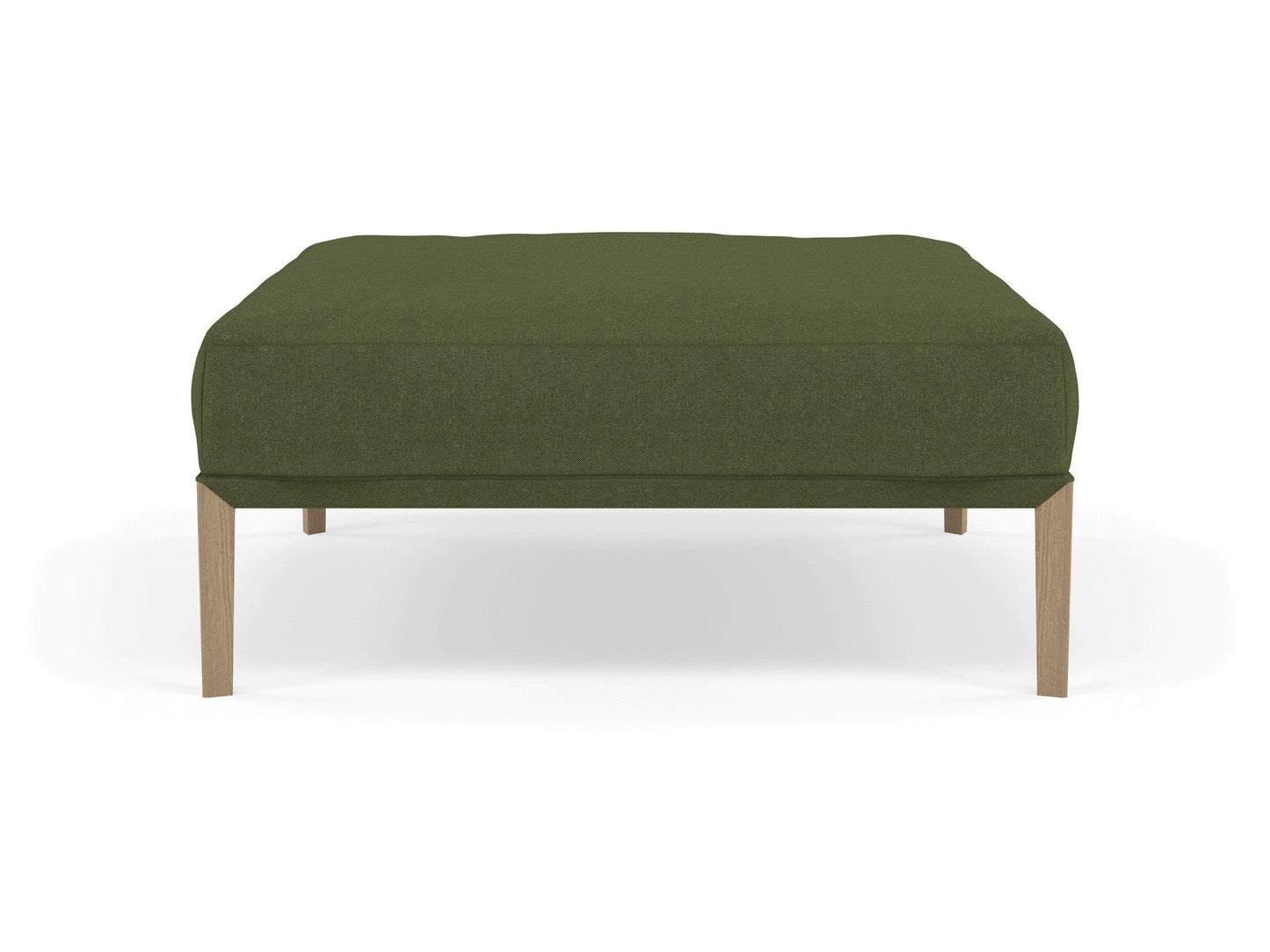 Modern Pouffe Footstools Ottomans Square Seat 103x103cm in Seaweed Green Fabric-Distinct Designs (London) Ltd