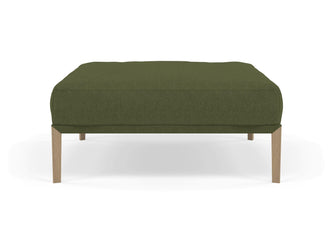 Modern Pouffe Footstools Ottomans Square Seat 103x103cm in Seaweed Green Fabric-Distinct Designs (London) Ltd