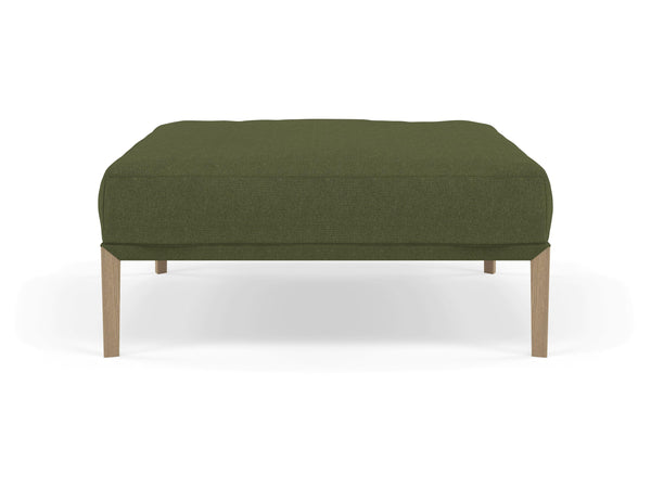 Modern Pouffe Footstools Ottomans Square Seat 103x103cm in Seaweed Green Fabric-Distinct Designs (London) Ltd