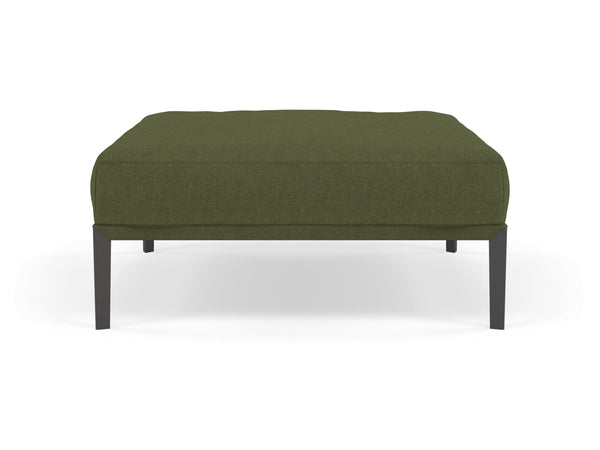Modern Pouffe Footstools Ottomans Square Seat 103x103cm in Seaweed Green Fabric-Distinct Designs (London) Ltd