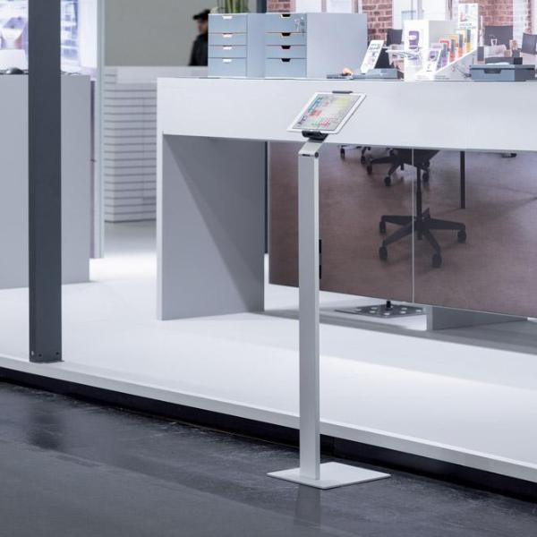 Premium Quality Aluminium Floor Stand with Adjustable 360° Rotatable Tablet Holder for 7-13" devices-Distinct Designs (London) Ltd
