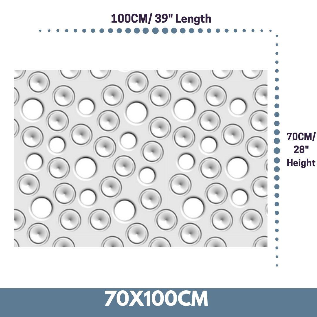 Custom-Made Removable Radiator Heater Cover with ultramodern MOON Design HIGH GLOSS Finish & Colours-White Gloss-70x100cm-Distinct Designs (London) Ltd