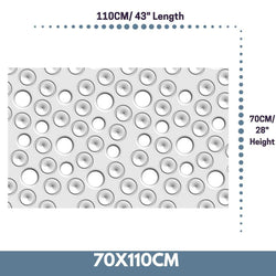 Custom-Made Removable Radiator Heater Cover ultramodern MOON Design in SATIN MATT Finish & Colours-White-70x110cm-Distinct Designs (London) Ltd
