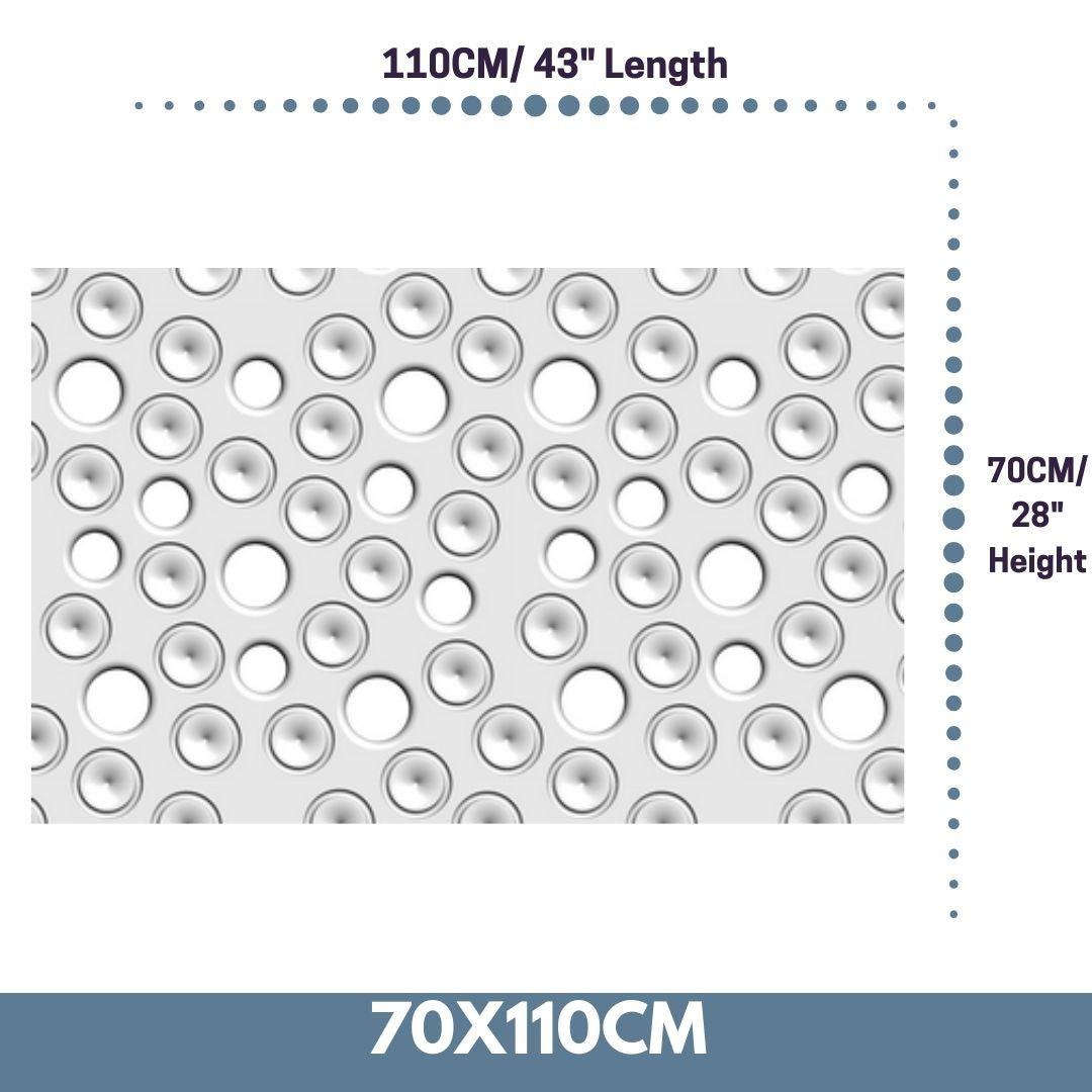 Custom-Made Removable Radiator Heater Cover with ultramodern MOON Design HIGH GLOSS Finish & Colours-White Gloss-70x110cm-Distinct Designs (London) Ltd