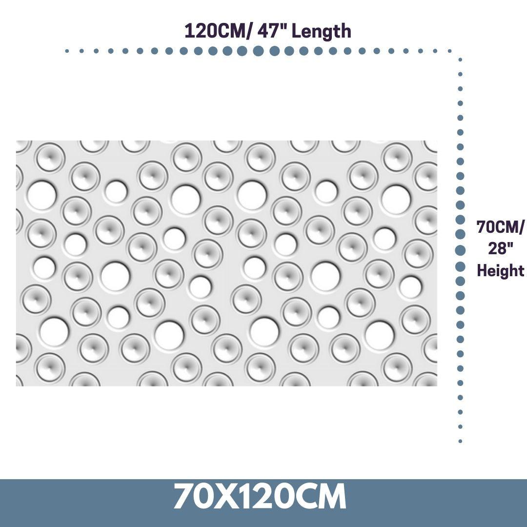 Custom-Made Removable Radiator Heater Cover with ultramodern MOON Design HIGH GLOSS Finish & Colours-White Gloss-70x120cm-Distinct Designs (London) Ltd