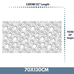 CustomMade Radiator Cover Decorative MOON Design WHITE 70 80 90 100 110 120 130 140 150 160 170 180-White-70x130cm-Distinct Designs (London) Ltd