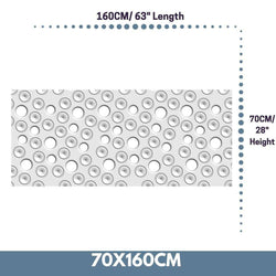 CustomMade Radiator Cover Decorative MOON Design WHITE 70 80 90 100 110 120 130 140 150 160 170 180-White-70x160cm-Distinct Designs (London) Ltd